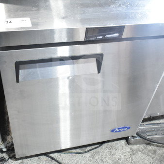 2020 Atosa MGF8401GR commercial single door undercounter cooler, stainless steel, 115V, 1 phase, excellent condition.