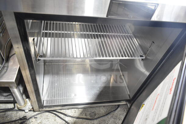 2020 Atosa MGF8401GR commercial undercounter cooler, single door, 115V, stainless steel interior, excellent condition.