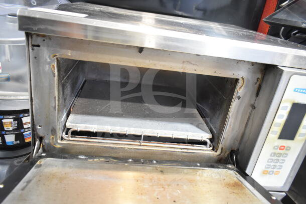 Turbochef NGC rapid cook oven on stand with casters, electric, 120/208-240V, 1 phase, used condition.