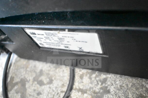 Taylor X83684-12 frozen beverage machine label, NSF certified, shows model and weight details. Machine in good condition.