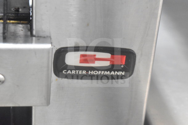 Carter Hoffmann M343S-DD countertop holding bin, stainless steel, 120V, 1 Phase, visible brand logo.
