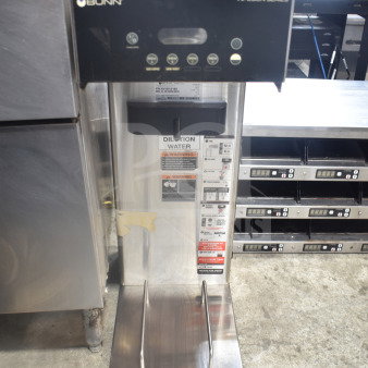 2019 Bunn IC3-DBC commercial iced tea machine, 120/208V, 1 phase, stainless steel, good condition, labeled controls.