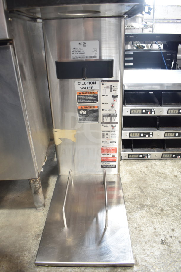 2019 Bunn IC3-DBC Commercial Iced Tea Machine, stainless steel, 120/208V, 1 phase, clear operation labels, minor wear.