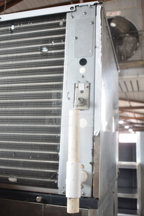 2019 Scotsman C0530MA-1E Ice Head on ID200B-1A Dispenser, 115V, 1 Phase. Visible vents and metal casing detail.