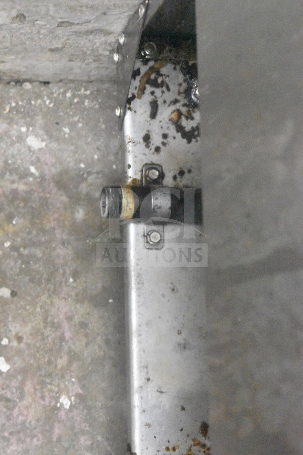 Cook Rite ATFS-40 fryer component, detail view showing connection part, slightly rusted, suitable for commercial use.