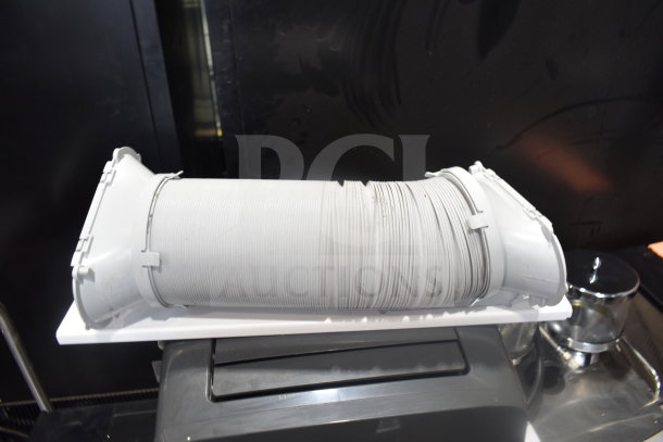 LG LP0823GSSM portable air conditioner with flexible exhaust hose, 115 volts, in good condition.