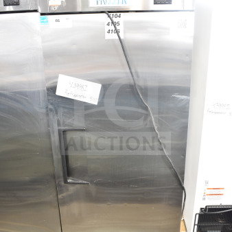 2022 True T-19F-HC commercial single door reach-in freezer on casters, stainless steel, 115V, 1 phase, excellent condition.