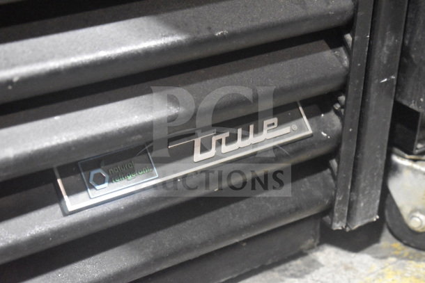2019 True GDM-41SL-48-HC-LD cooler, natural refrigerants logo, 115V, commercial merchandiser, good condition.