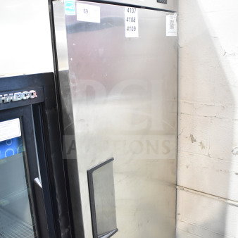 2022 True T-19F-HC Commercial Single Door Freezer, stainless steel, on casters, 115V, good condition, model T-19F-HC.