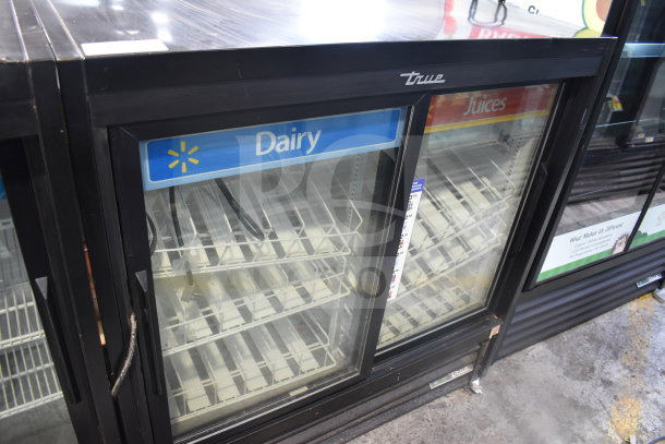 2016 True GDM-41SL-48-HC-LD commercial cooler, 2-door, labeled for dairy, good condition, 115V, 1 phase.
