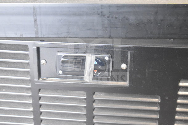 2019 Habco SE18 Commercial Cooler, single door, 115V, 1 phase; features temperature control, black exterior, good condition.