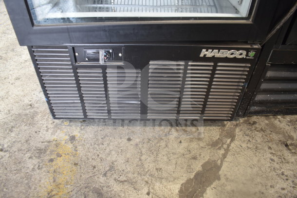 2019 Habco SE18 Commercial Cooler, single door, 115 volts, steel design with visible Habco logo, well-maintained.