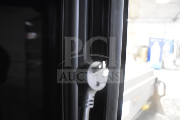 2022 True TVM-48SL-HC 2 Door Reach In Cooler, 115V, 1 Phase, shows a power plug detail.