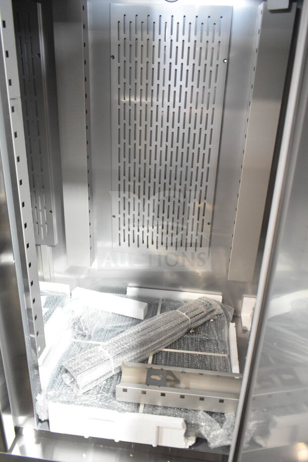 Brand new Avantco 178SS3FHC commercial 3-door reach-in freezer, 115V, 1 phase, scratch and dent condition.