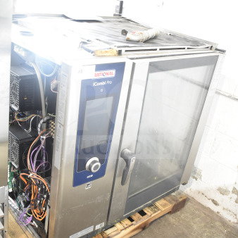 2020 Rational LM100EE.AXXXX Combi Convection Oven. iCombi Pro, visible wiring, used condition, on a pallet.