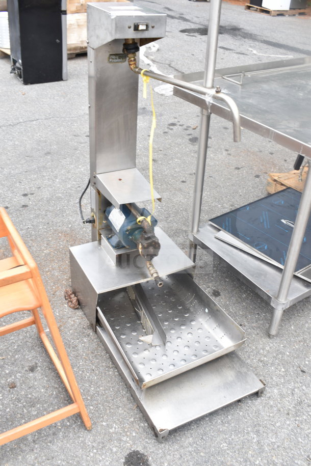 Pitco Frialator Shortening Shuttle, metal body, 115/230 volts, used condition, visible power cord, and labeled components.