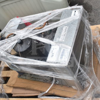 Copeland FFAL-017Z-CFV-079 compressor wrapped, 208-230V, 1 phase, new condition with visible labels, on pallet.