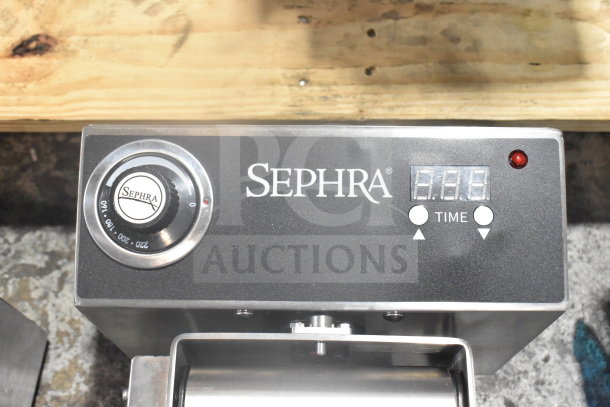 Sephra SERTWFL01 Commercial Waffle Maker with dial control and digital timer. 110-120 Volts, 1 Phase.