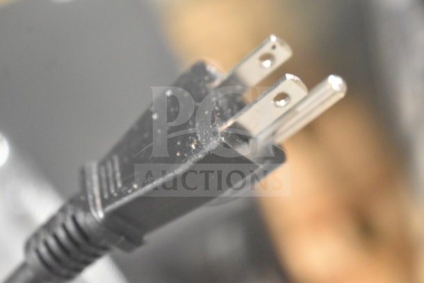 Close-up of a plug for the 2024 Galaxy 177RCSG60 Electric Rice Cooker/Warmer. 120 Volts, 1 Phase. Brand new, scratch and dent.