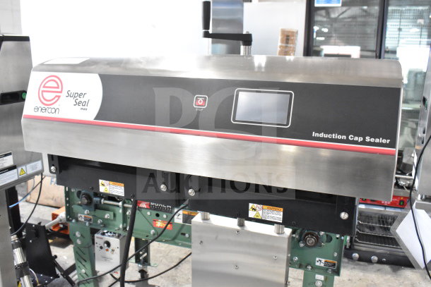 2020 Enercon LM5431-T07 Super Seal Max induction cap sealer, floor style, 208/240V, 3-phase, touchscreen controls.