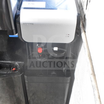 Aquaverse A6500 floor-style water dispenser, 110-120V, 1 phase, sleek design, condition appears gently used.