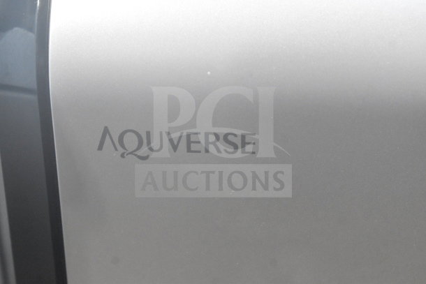 Aquaverse A6500 floor style water dispenser, silver body, logo visible, 110-120 volts, 1 phase, modern design.