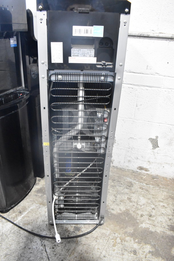 Aquaverse A6500 floor style water dispenser, model A6500. Displays wiring and components, 110-120 volts, 1 phase.