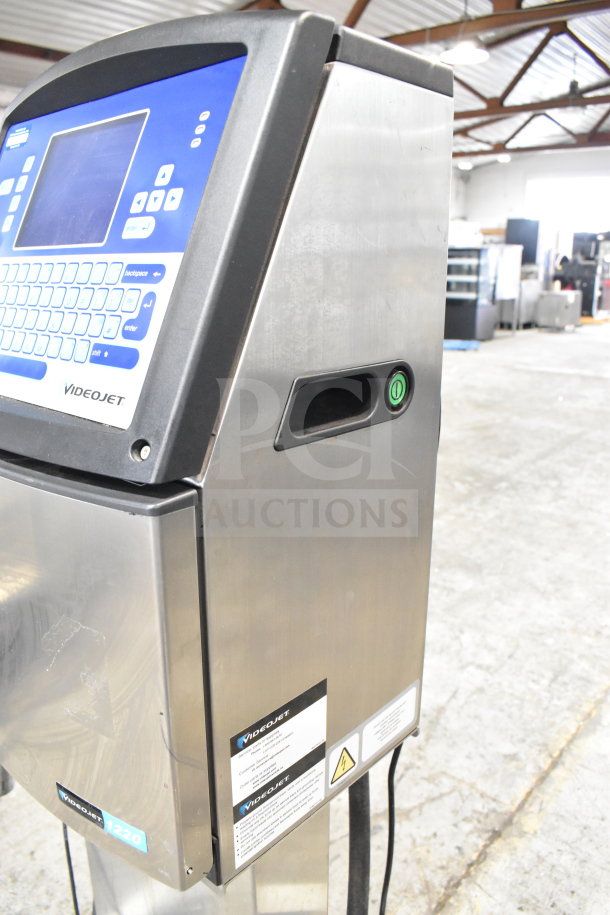 Videojet 1220 Inkjet Coding Machine, floor style, stainless steel, 100-120/200-240V, 1 phase.