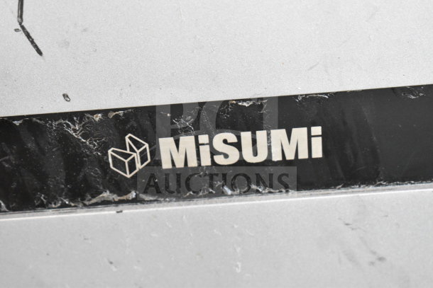 MiSumi CVGC-300 Conveyor Belt, 115V, 1 Phase. Visible MiSumi branding on a black and silver surface.