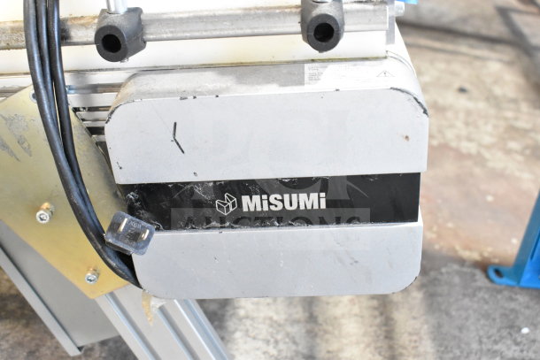 MiSumi CVGC-300 Conveyor Belt, 115V, 1 Phase. Features MiSumi branding, minor surface wear.