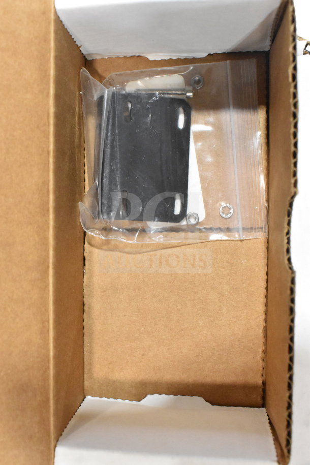 Auction lot includes 12 VideoJet components; visible: printhead mounting bracket in original packaging and box.