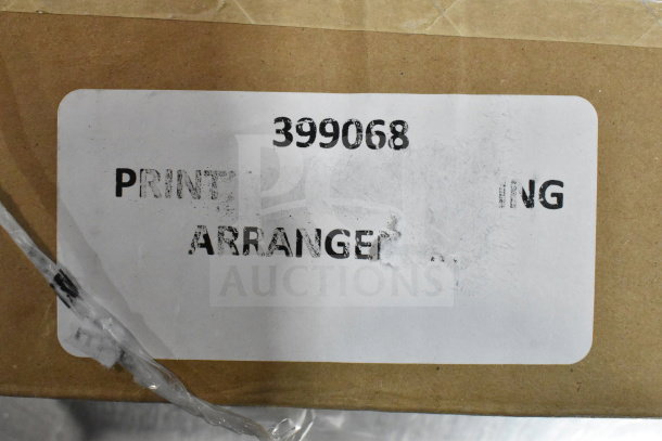 Cardboard box labeled "Printhead Mounting Arrangement," partial text visible, item number 399068. Condition unknown.