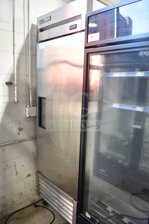 2019 True T-23F-HC commercial single door reach-in freezer, stainless steel, 115V, 1-phase, good condition.