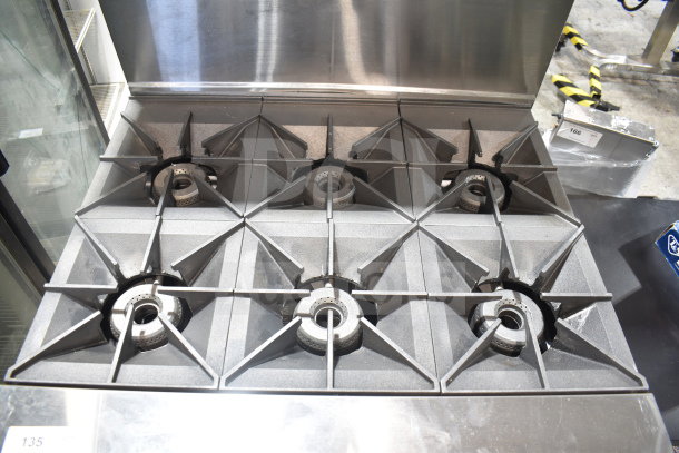 New Vulcan 36C-6BP Endurance 6 Burner 36" Liquid Propane Range, with convection oven base, 215,000 BTU, visible top burners.