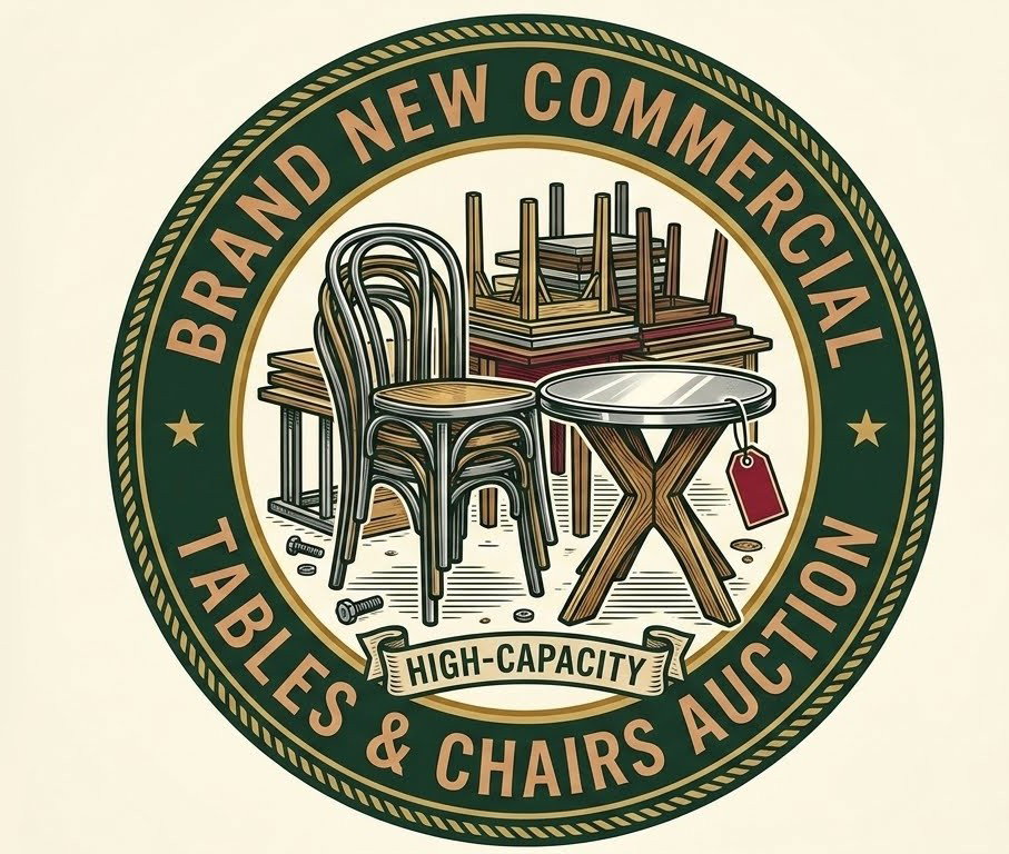 Brand New Commercial Tables & Chairs Auction