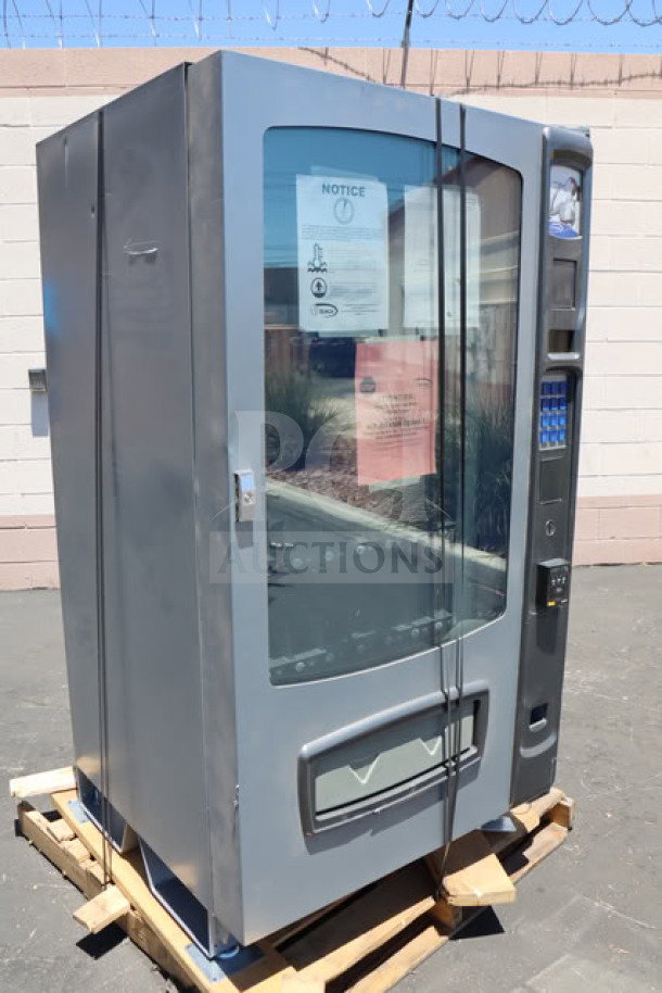 Brand new Seaga ENV5B refrigerated vending machine, scratch-n-dent condition, 40-item capacity, 115V, 4A, 1 Phase.
