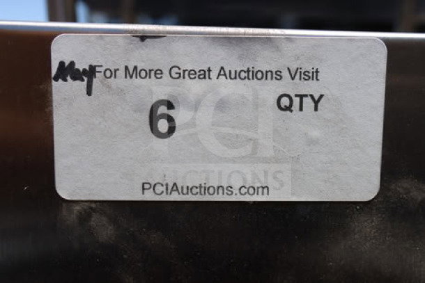BRAND NEW Jackson TempStar dishwasher label showing "QTY 6" and auction website details.