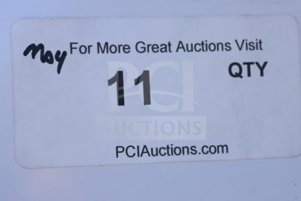 Auction label with handwritten number 11, promoting more auctions at PCIAuctions.com.