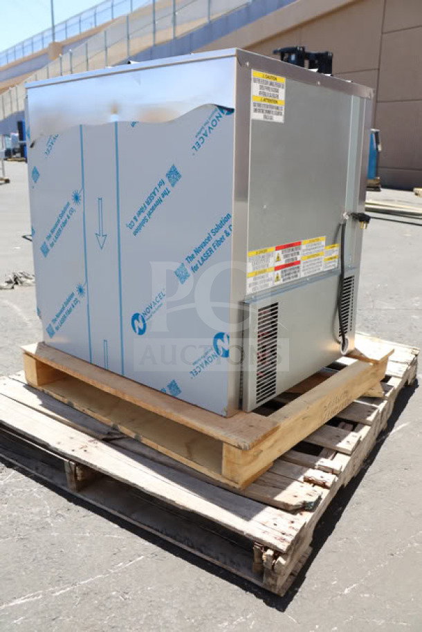 Beverage-Air UCF24AHC 24" undercounter freezer, new scratch-and-dent condition, visible protective film and labels.