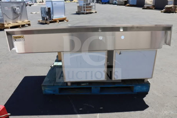 BRAND NEW SCRATCH-N-DENT! Steelton 522CS12424 commercial sink, 29.5" one compartment, visible minor scratches, stainless steel.