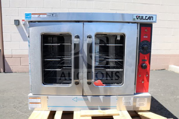 BRAND NEW Vulcan VC5ED Electric Convection Oven, 208V, 12kW, stainless steel, scratch-n-dent, dual glass doors, model VC5ED.