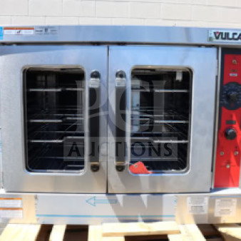BRAND NEW Vulcan VC5ED Electric Convection Oven, 208V, 12kW, stainless steel, scratch-n-dent, dual glass doors, model VC5ED.