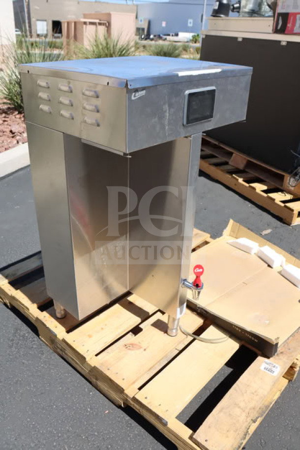 Curtis G4TP2T10A3100 G4 ThermoPro Twin Coffee Brewer, stainless steel, 220V, scratch-n-dent condition, brand new, on pallet.