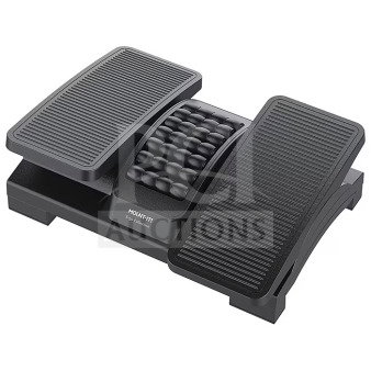 Brand new Mount-It! MI-7811 ergonomic footrest, dual pedal, tilt adjustable, black. Set of 4 in original boxes.