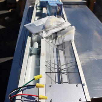 Nemco 6150-48-SL infrared strip warmer, 48", brand new, scratch-n-dent, on/off toggle controls, 208V, 1,220W.