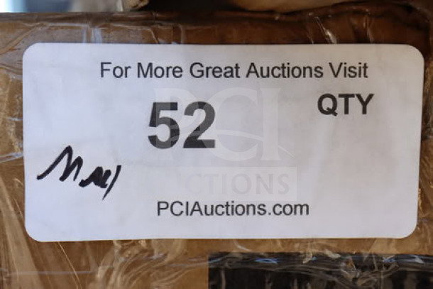 Brand new Lavex 36"x24"x35" three-shelf steel utility cart, model 257FSUC24363, in damaged packaging.