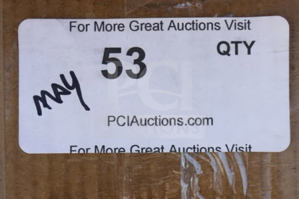 Box with label for Lavex utility cart, model 257SPT304820. New condition, minor scratches, dimensions 36"x24"x35".