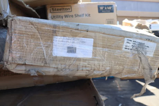 BRAND NEW Regency Space Solutions locker, model 600LC16125KK, unassembled. Box shows handling wear.