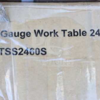 Regency Spec Line 600TSS2460S stainless steel work table, 24"x60", 14 gauge, new in box with undershelf; Scratch-n-Dent model.