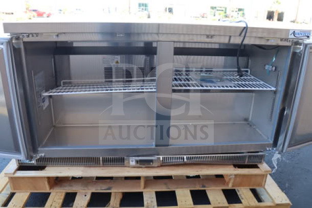 Avantco ZUC-60F-HC undercounter freezer, 60", new, front breathing, 115V, 4.5A, scratch-n-dent, shifted right, works well.